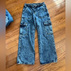 Blue Cargo Jeans